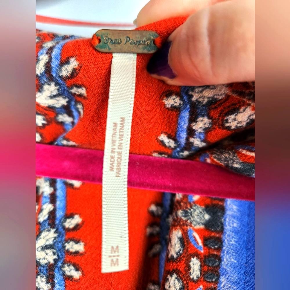 Free People Citrus Floral Top - Picture 3 of 6